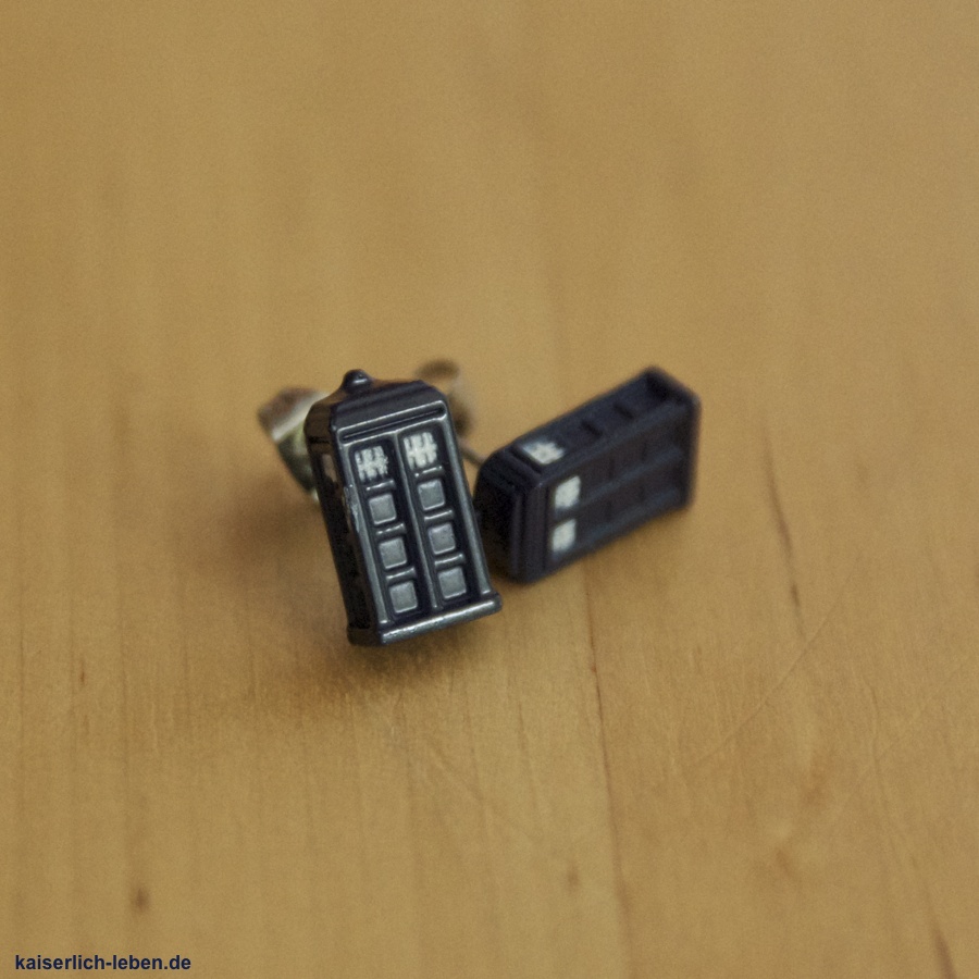 SDCC BBC Tardis-Ohrringe Doctor Who